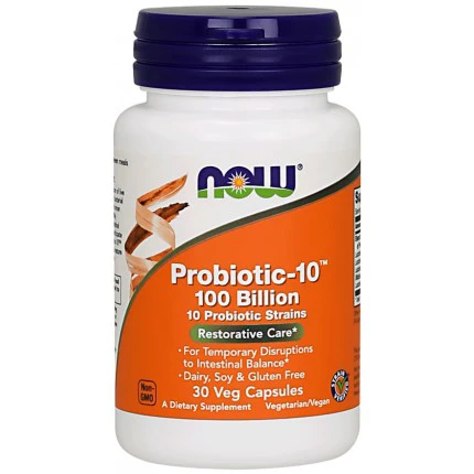 NOW Probiotic-10 - 100 Bilion 30 vkaps.