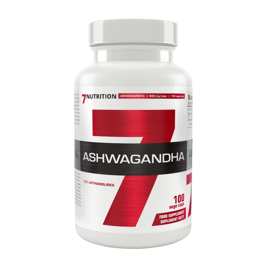 7Nutrition Ashwagandha 666mg 100vcaps. Żeńszeń Indyjski