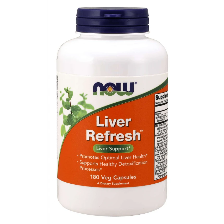 NOW Foods Liver Refresh 180vkaps. 180vkaps. Wsparcie wątroby