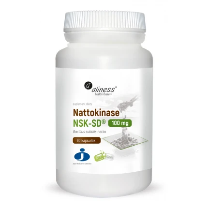 Aliness Nattokinase NSK-SD® 100mg 60vkaps. Nattokinaza
