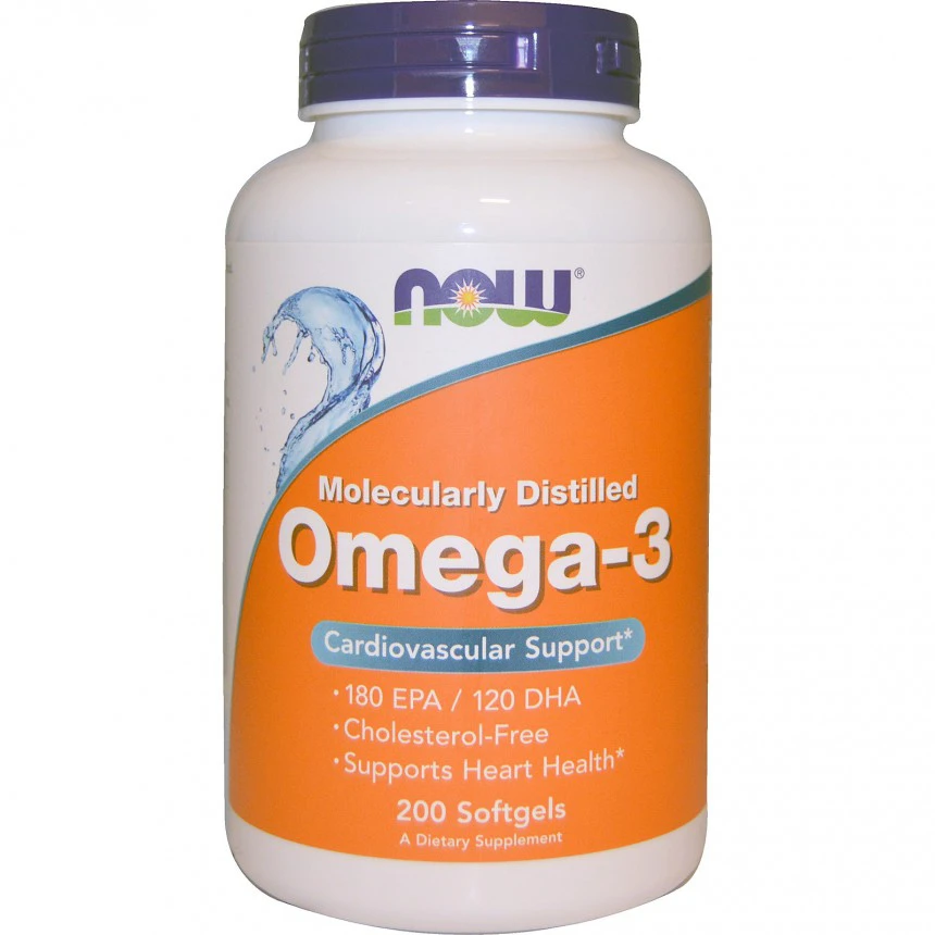 NOW Foods Omega-3 200softgels Kwasy tłuszczowe EPA DHA