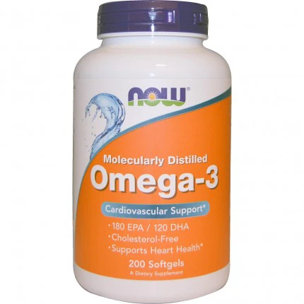 NOW Foods Omega-3 200softgels Kwasy tłuszczowe EPA DHA
