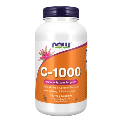 Now foods Vitamin C-1000 with Bioflavonoids 250vkaps. Witamina C, Bioflawonoidy