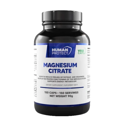 Human Protect Magnesium Citrate 150vkaps. Cytrynian Magnezu