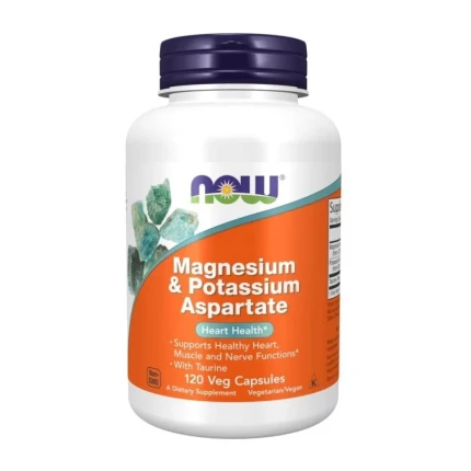 NOW Magnesium & Pottasium - 120 vkaps