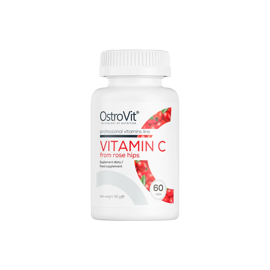 OstroVit Natural Vitamin C Rose Hips 60tabs. Witamina C z Dzikiej Róży