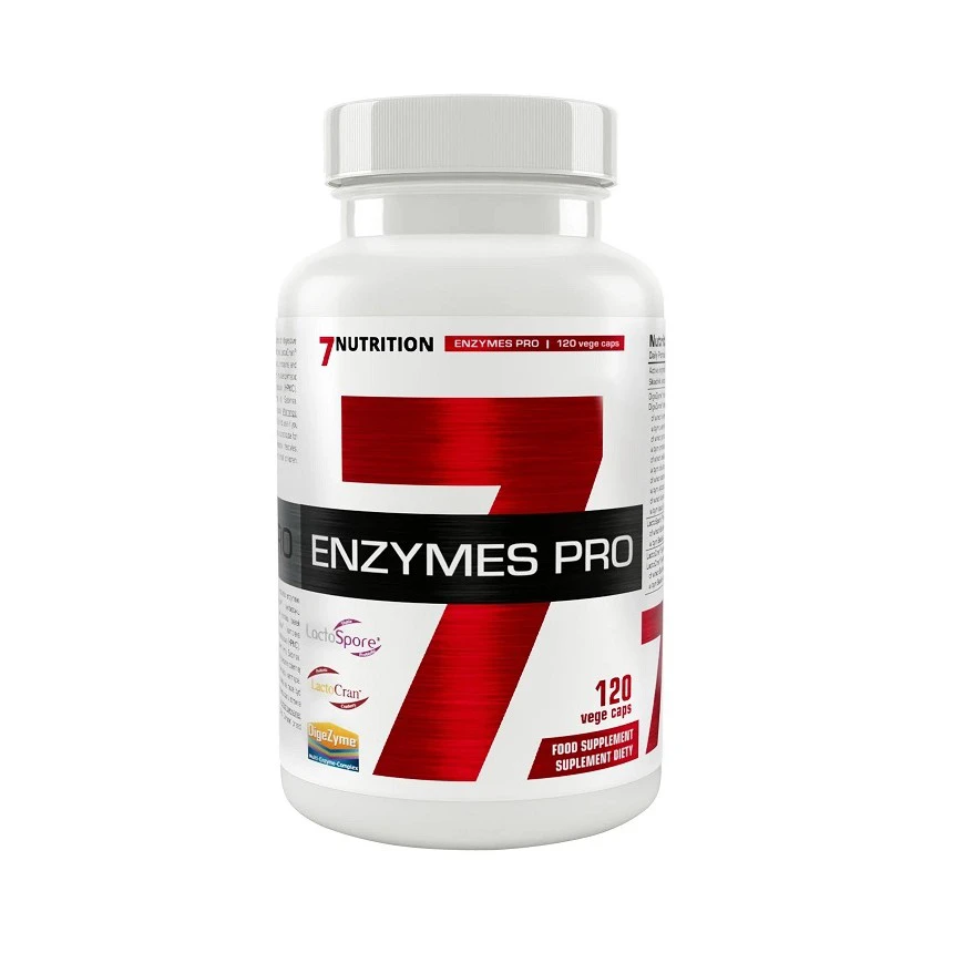 7Nutrition Super Enzymes Pro 120vkaps. Enzymy Trawienne