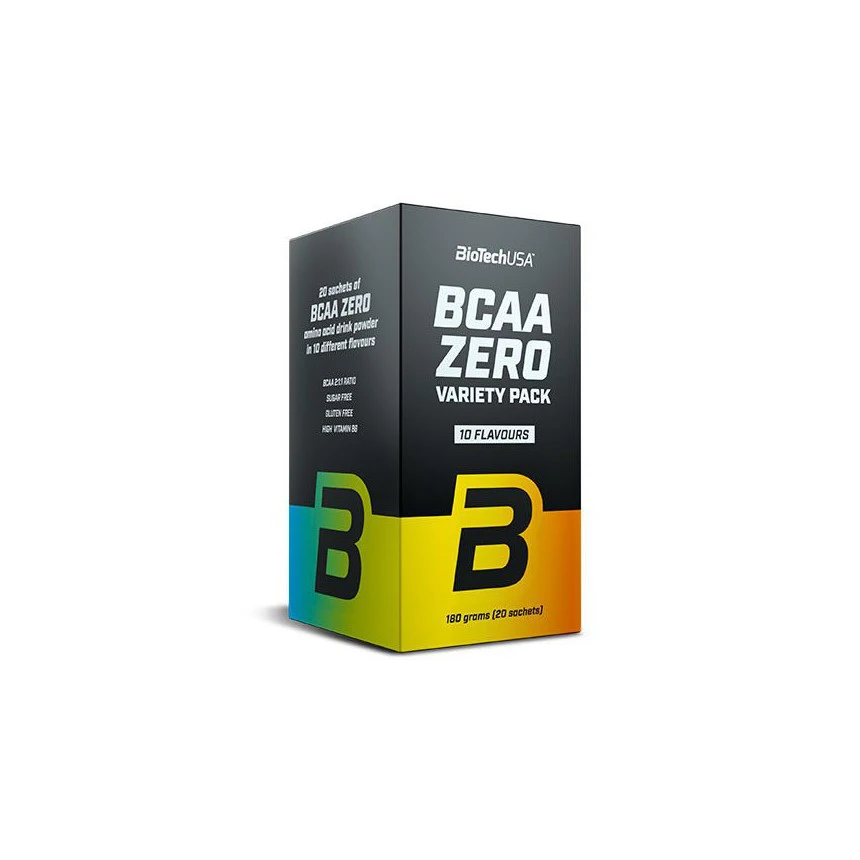 BioTech BCAA Zero Variety Pack 180g - 20 sasz. (10 smaków)